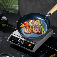 Wooden Handle Uncoated Blue Carbon Steel Jiahe Frying Pan - Popular Design