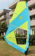 Blue / Yellow Light Weight High Tenacity Polyester Dacron School Beginner Windsurfing Sail