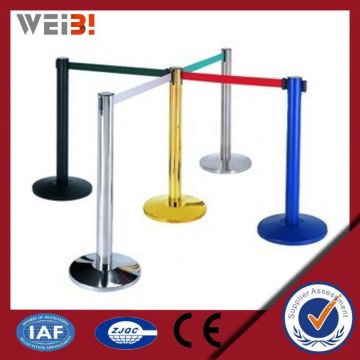 Retractable Queue System Retractable Belt Stanchion