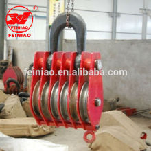 CE Approved Single Hook Open Type Pulley Block