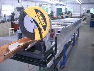 Liberty half round gutter machine