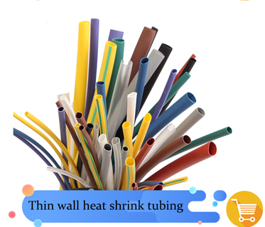 DEEM Variety sizes 180pcs black heat shrinkable tube shrink tubing for cable reinforcing