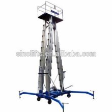 Hydraulic double mast aerial work platform