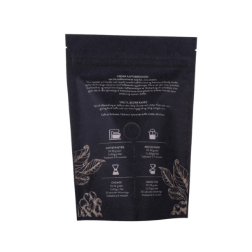 Biodégradable Corn Starch Kraft Paper Valve Sac de café droit