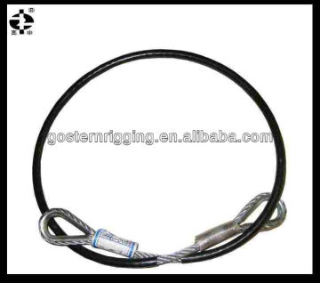 manufacturer plastic coated steel wire rope sling