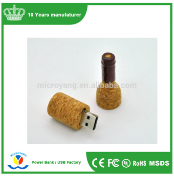 2016 Alibaba Hot Selling bottle Cork usb bottle jar shape USB flash drive, glass bottle usb drive