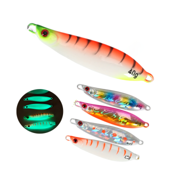 Vertical Jigs Saltwater Lures - 20g to 80g Lead Metal Fishing Jigs