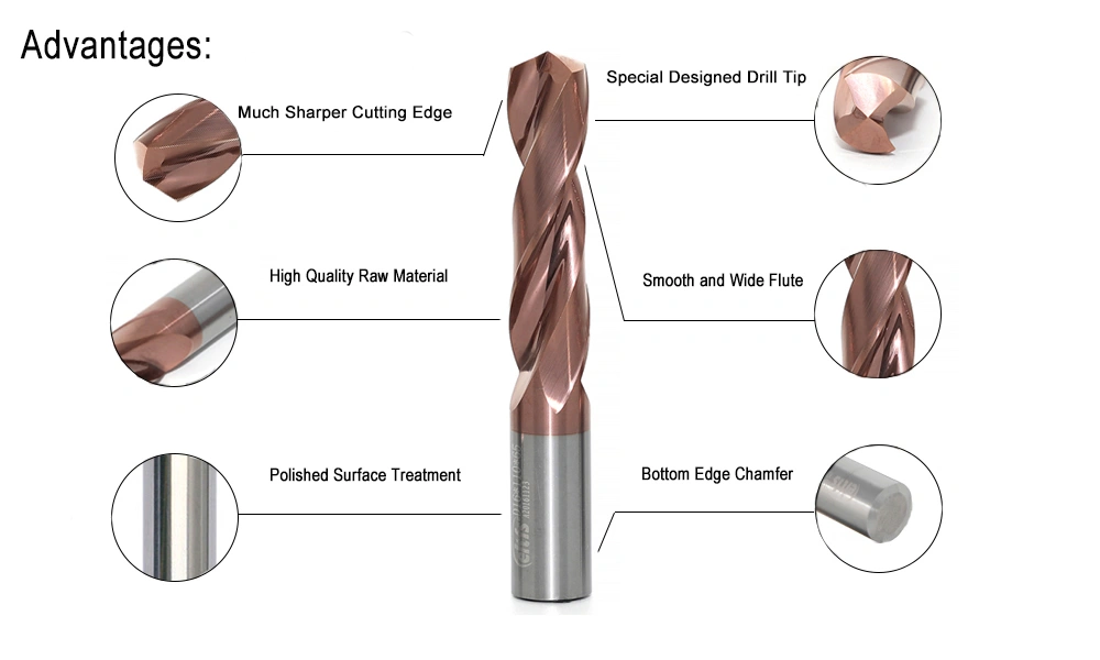 High Quality Solid Carbide Spot Drill Bits Cutter with 90 Degrees