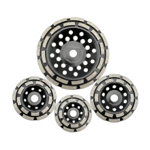 Sintered Diamond Double Row Disc Concrete Grinding Cup Wheels & Polishing Wheels