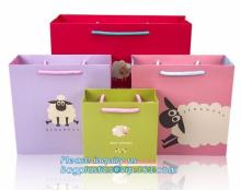 gift kraft paper shopping gift bag, handle kraft paper bag luxury paper gift bag, promotion wedding paper gift bag