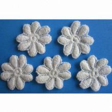 Venice Lace Applique, Made of 100% Cotton, Fashionable Design