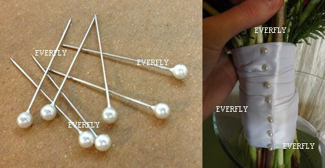 White Pearl Head Pins