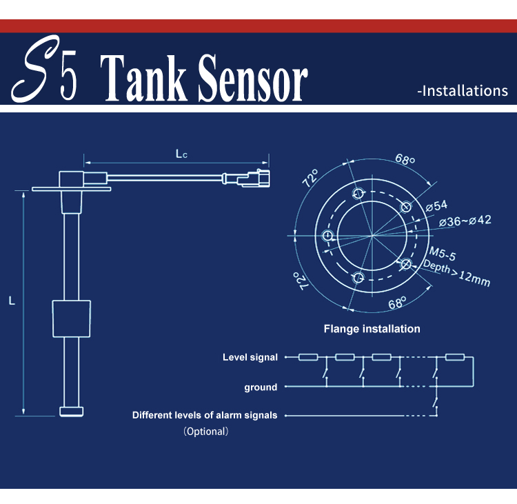 Genuine Marine disel switch universal z wave tank level sensor small controller module tank level sensor