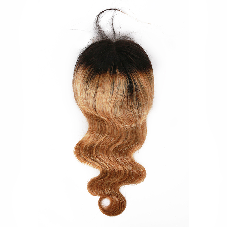 100% Mink Brazilian Human Hair Lace Wig 4x4/13x4 Ombre Color Full HD Swiss Lace Cuticle Aligned Virgin Hair Wig With Dark Roots