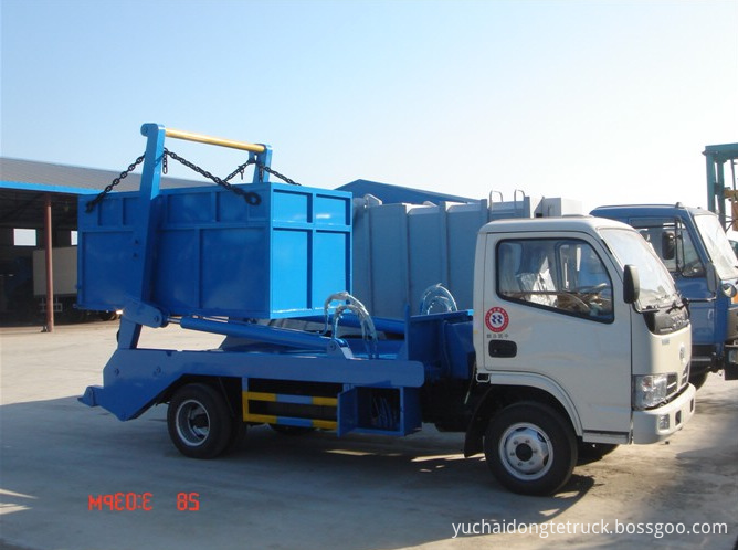 3Ton swing arm type garbage truck