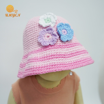 Bonnet en crochet 100% coton pour bébé