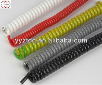 multi-color & multi-core spiral cable