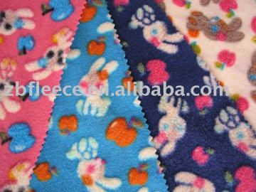 rotary printed polar fleece fabric