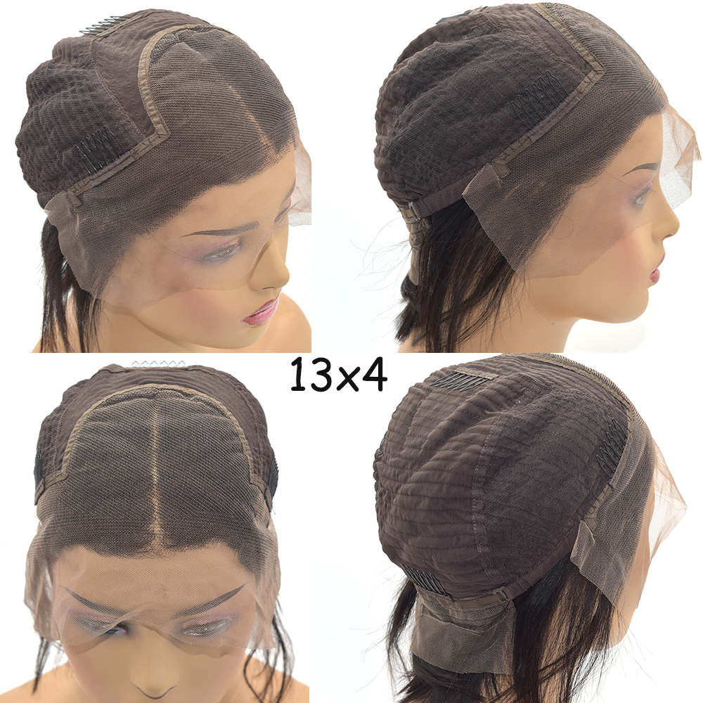 Thin Transparent HD Full Lace Human Hair Wig, Swiss Lace Glueless Brazilian Human Hair HD Full Lace Wigs With Baby Hair