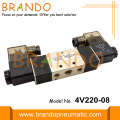 4V220-08 5 válvula solenoide neumática de 2 válvulas neumáticas