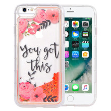 Hybrid Flowery Quick Sand iPhone6s Cases