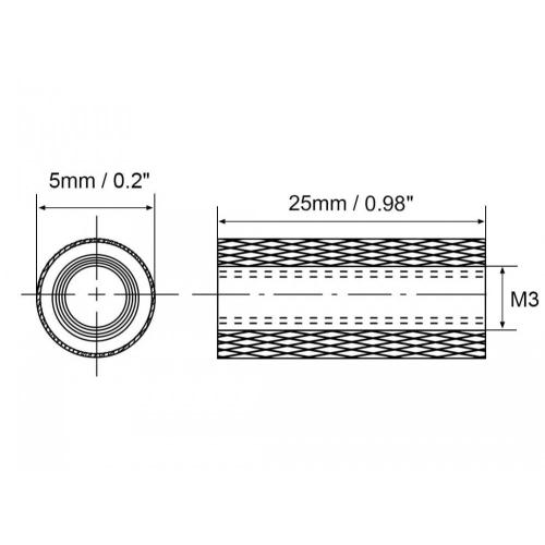 OEM ODM Aluminiumlegering Standoffs