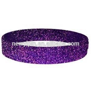 Colourful custom logo glitter silicone wristbands/ bracelet/ band