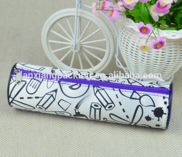 Custom logo Sublimation Neoprene Pencil Bag