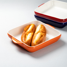 Wholesale Non-Stick Square Ceramic Baking Trays for Oven