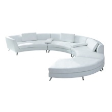 CL23 Night Club Leather Half Round Sofa