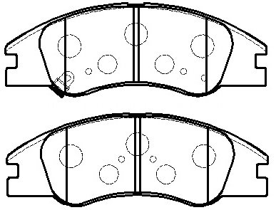 Kia Cerato brake pads D1074-7979