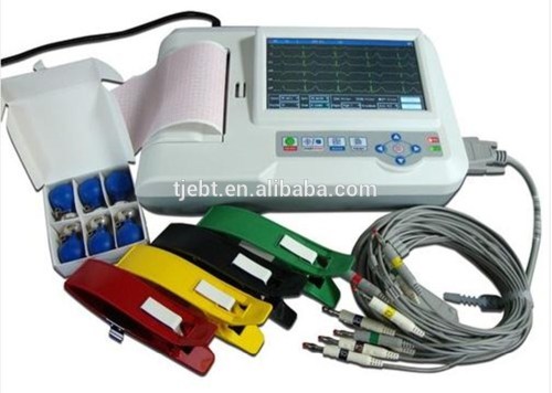 EBT CE Approved Professional 6 Channel ECG / EKG Machine With Printer And Paper USB Software ECG-600G