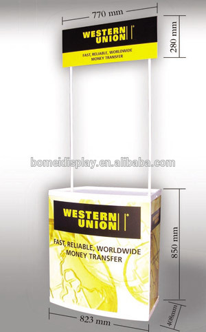 Advertising table plastic promotional counter