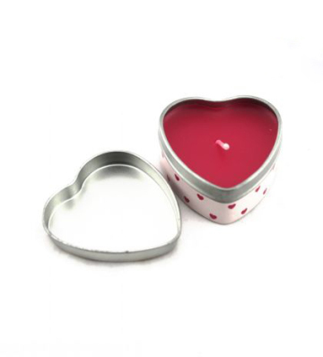 Wedding Valentine Christmas Tins Heart Shape Iron Candle Hol