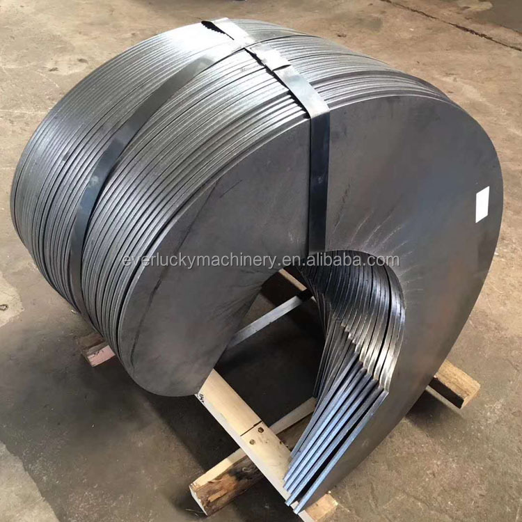 China supplier continuous screw conveyor helical blade