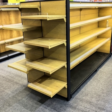 Double Sided L-column Shelves for Stores