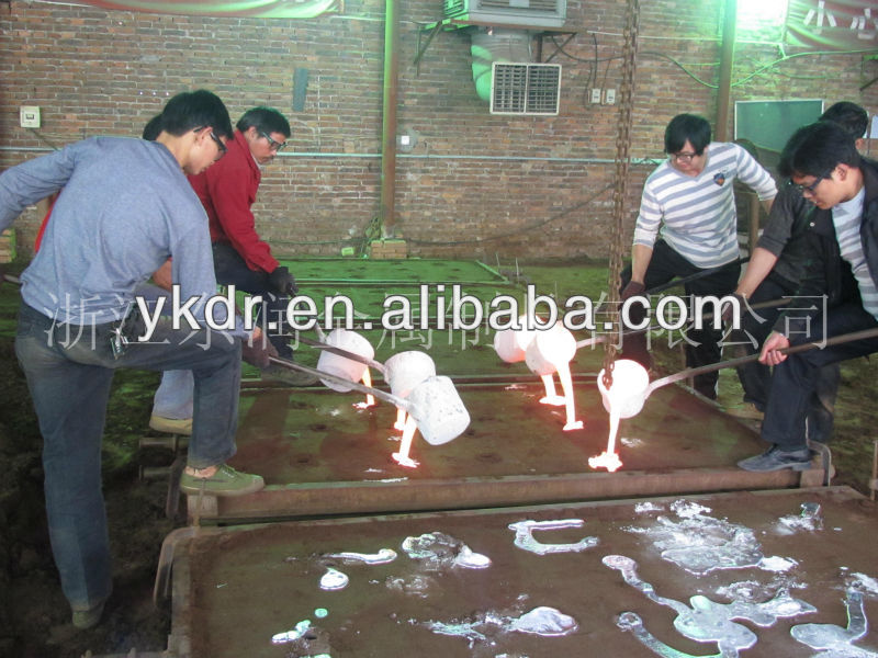 China aluminum sand casting supply cast aluminum manhole cover foundry permanent mold aluminum cast