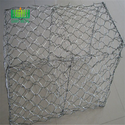 Hexagonal woven gabion box