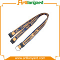 Corda Jacquard Lanyard com fivela de plástico