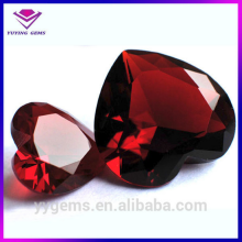 Dark Red Crystal Home Decoeation for Christmas Heart Glass
