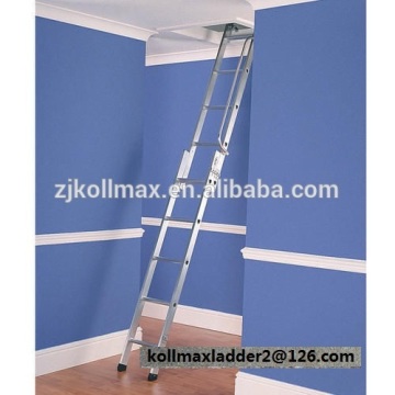 Aluminium Sliding Loft Ladder 2 Sections Attic Extending Steps Access 2.6 metres