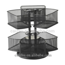 Black Wire Makeup Organizer Carousel