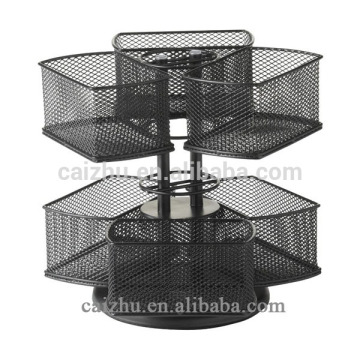 Black Wire Cosmetic Organizer Carousel