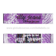 Embroidered Woven Label for Garments, End-fold Finished