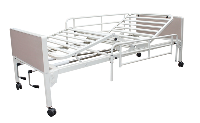 Manual Homecare Bed With Two Cranks