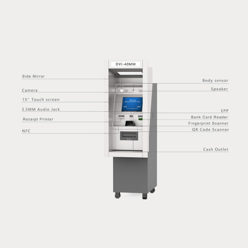 Anti-motim através do ATM de parede para pagamento da conta elétrica