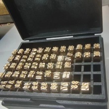 Brass Font Alphabet for Coding and Machine Use