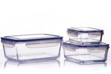 400ml High Borosilicate Pyrex Glass Containers Safe For Foo