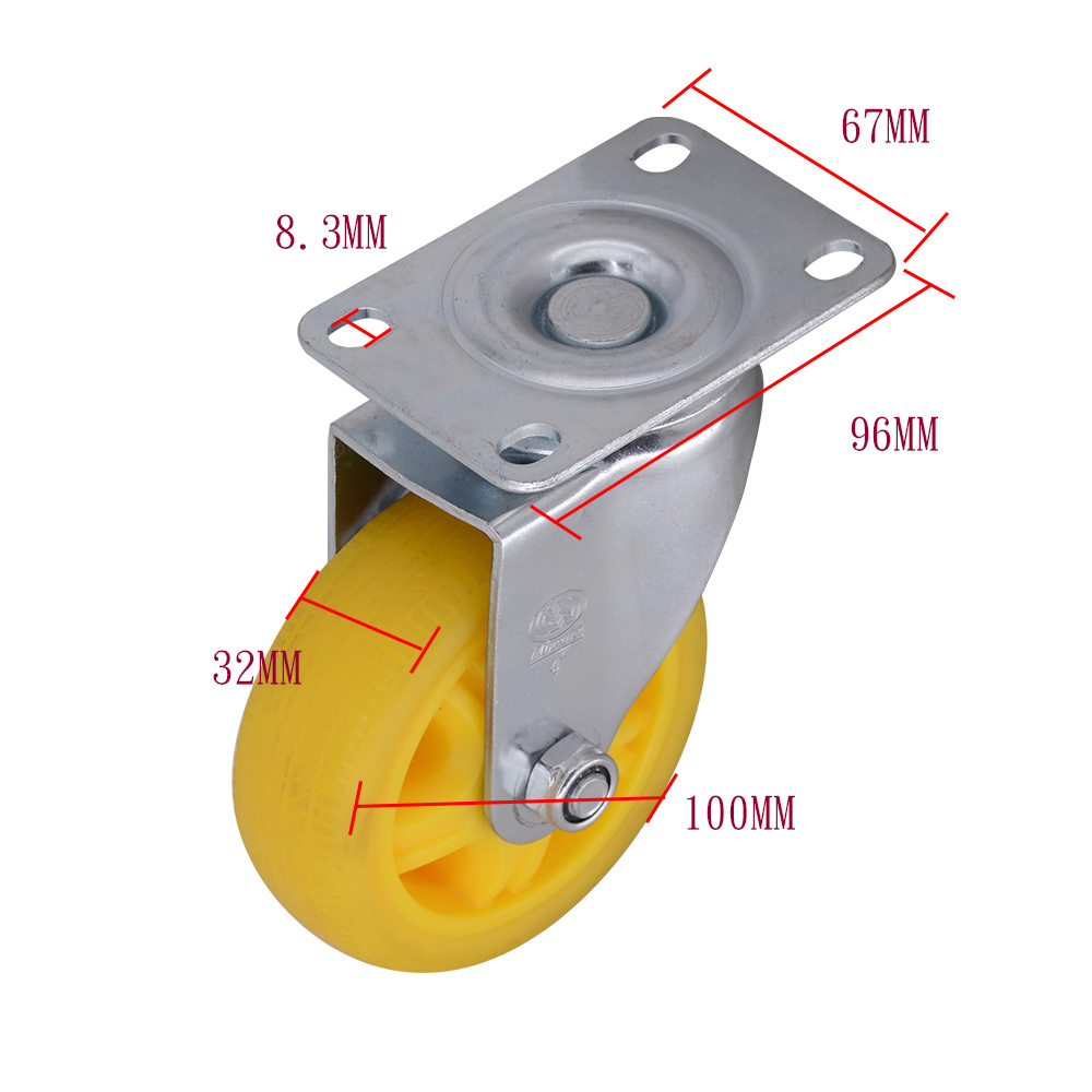 4 Inch Swivel Tpr Caster