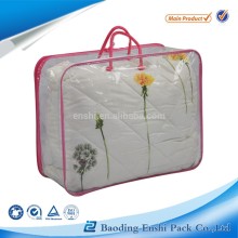 soft clear sofa cushion packing bag with handle